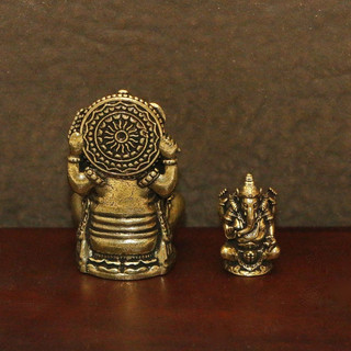 Tượng Ganesha Phong Thủy, Vật Trang Trí Bàn Làm Việc Kích Thước Nhỏ，Tượng Phong Thủy May Mắn