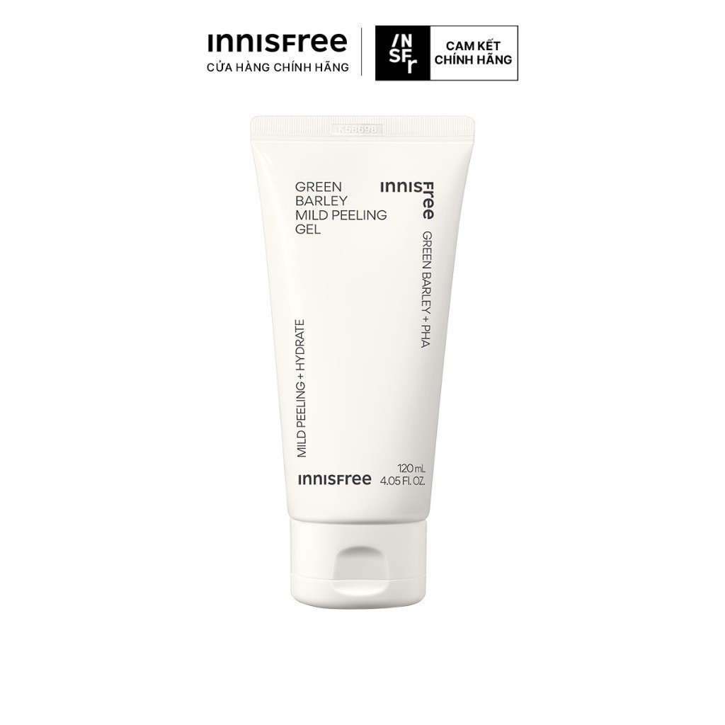 INNISFREE x Bộ 2 Gel tẩy tế bào da chết từ lúa mạch xanh innisfree Green Barley Mild Peeling Gel 120mlx2