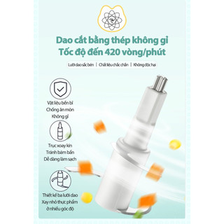 Máy Xay Ăn Dặm Đa Năng 300ml Bear CH-4H01T (QSJ-B01P1), 3 Lưỡi Dao Inox304 Sắc Bén, 120W,BH 18 Tháng