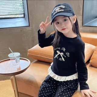 👧 ÁO DàI Tay Cho Bé GáI 3 11 TuổI: ChấT VảI MềM MịN ThoáNg Khí, Nơ Xinh áO Cho Bé GáI Thun áO Thun