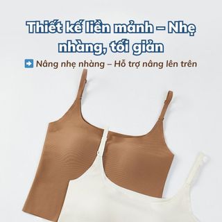 Áo bra nữ không gọng su đúc cao cấp mềm mại viền mỏng nhẹ tệp da kiểu dáng basic cá tính DEVRI B6683