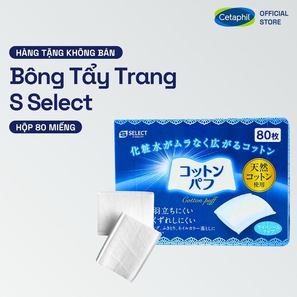 Bông tẩy trang mép hàn Nhật Bản (80 miếng/hộp)