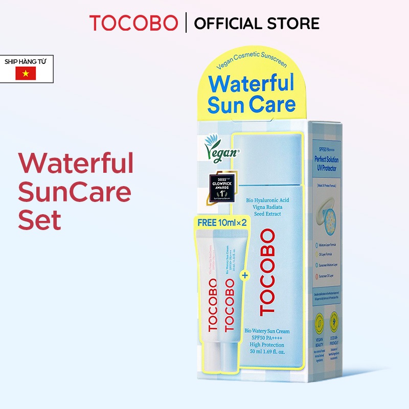 [DATE 6.2027] Set kem chống nắng TOCOBO Waterful Suncare Sun Cream