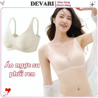 Áo ngực nữ su cao cấp mềm mịn thoáng mát đệm mút mỏng nhẹ gom ôm ngực tự nhiên gợi cảm DEVARI A2377