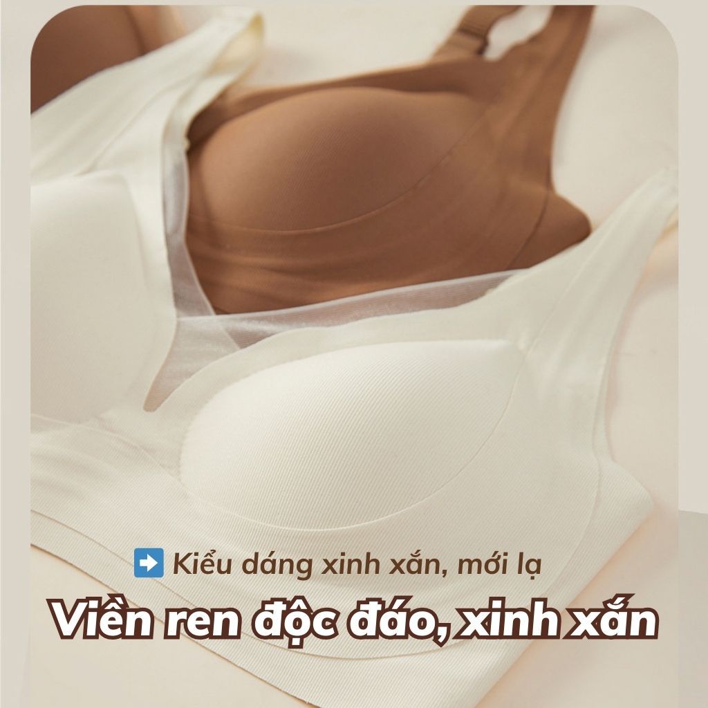 Áo ngực nữ su đúc cao cấp mềm mại êm ái đệm mút mỏng nhẹ ôm ngực chống chảy xệ basic LANIXA A2377