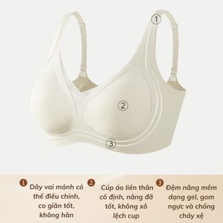 Áo ngực nữ su cao cấp mềm mịn thoáng mát đệm mút mỏng nhẹ gom ôm ngực tự nhiên gợi cảm DEVARI A2377