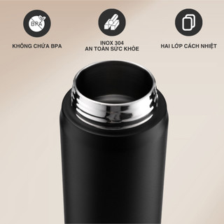 Bình giữ nhiệt La gourmet Hydrotune 500ml tích hợp loa Bluetooth, đèn LED theo nhạc, chống nước