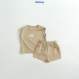 Bộ quần áo ba lỗ may tag basic cho bé trai, bé gái Hokiha vải cotton bozip mềm mại, thoáng mát size 8-17kg BB16
