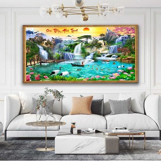 Tranh Phong Thủy Mã Đáo Thành Công Trang Trí Phòng Khách Chất Vải Cavas, Tranh Vải Treo Tường PC01 - BEEKIDS