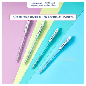 Bút Bi Mực Xanh Thiên Long TL-105 Pro027 Màu Pastel
