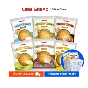 Bánh Soboro Nhân Kem Tươi/ Matcha/ Socola/ Cookie/ Dưa Lưới