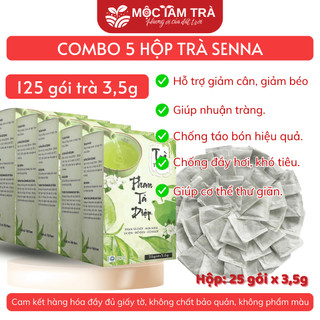 Combo 5 Hộp Trà Túi Lọc Phan Tả Diệp Mộc Tâm - Hộp 25 gói x 3,5g