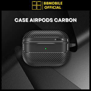 Vỏ Bảo Vệ Ốp Case AirPod Carbon Hỗ Trợ Sạc Không Dây, dành cho tai nghe 1/2/3/4/Pro/Pro 2/Pro 3