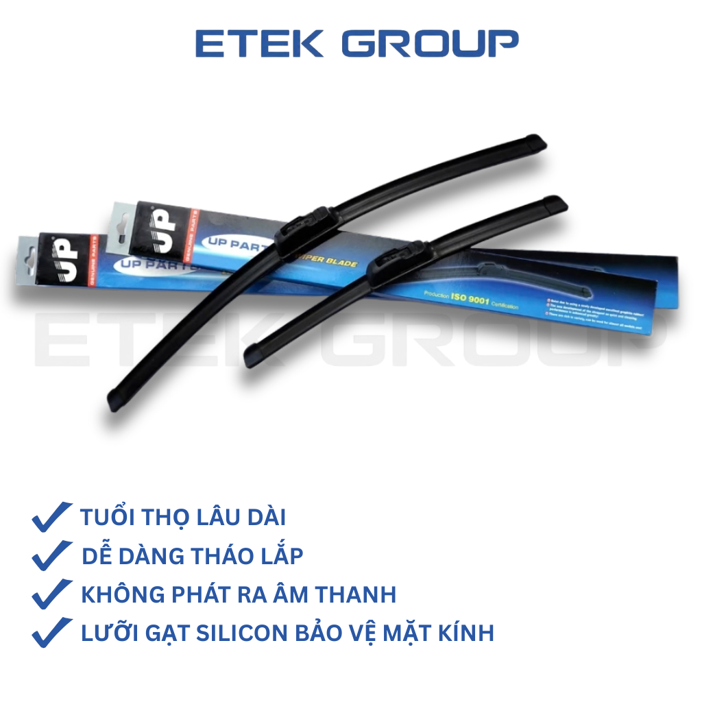 Gạt mưa ô tô TOYOTA, Cần gạt mưa UP PART Silicone xương sắt cho xe: Vios,Corolla Cross, Altis,Camry, Fortuner, Avanza...