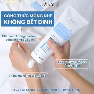 (Hàng Công Ty) Kem dưỡng trắng da body B5 Jary Premium B5 Whitening Body Lotion 200ml Duduhouse