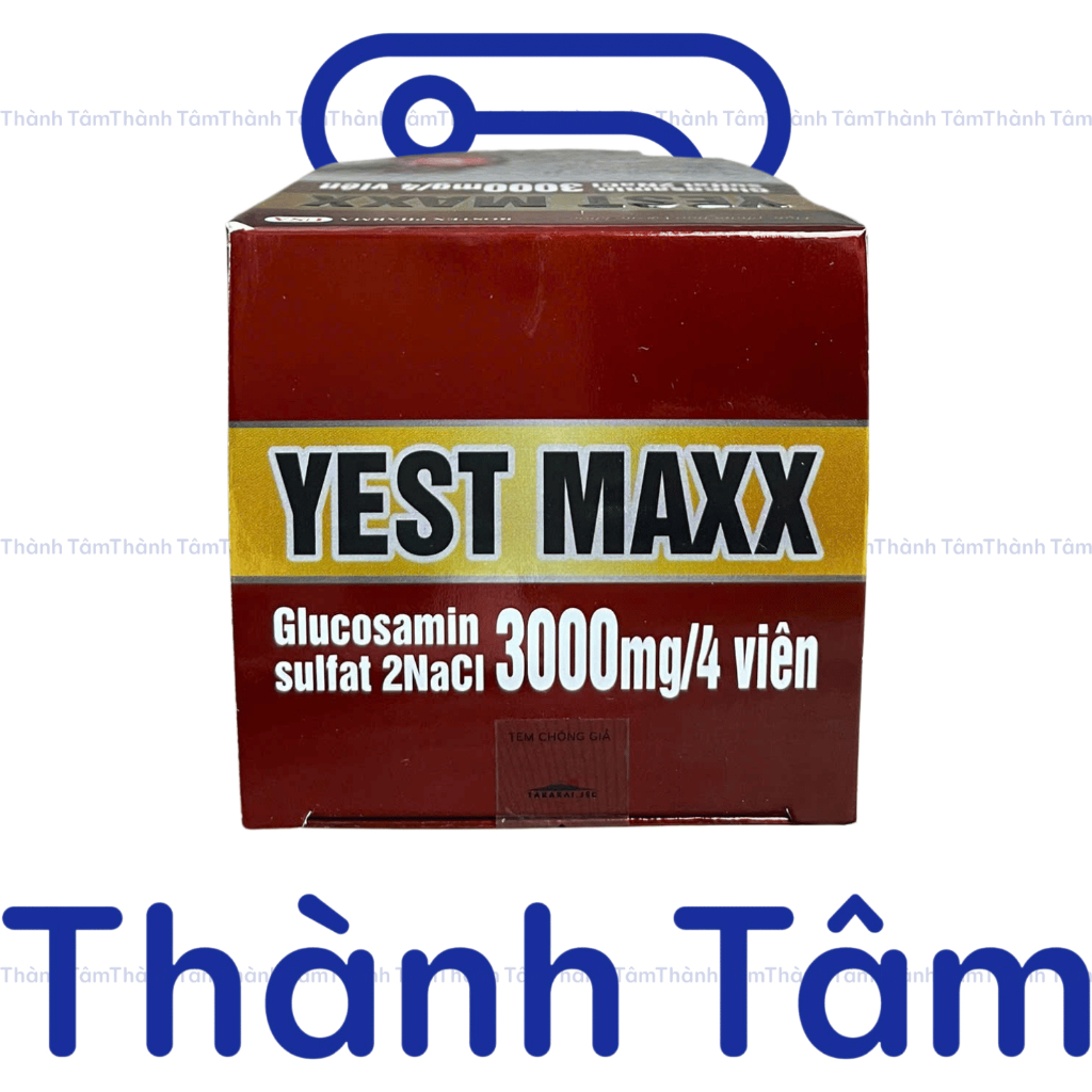 ( Đỏ ) Viên uống YEST MAXX bổ sung glucosamine, hỗ trợ xương khớp - Hộp 30 viên