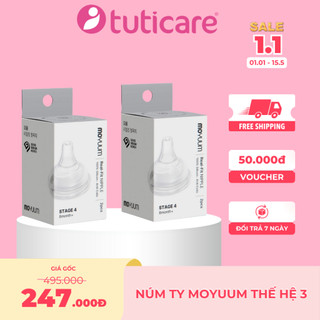 Thế hệ 3 - Núm Ty Bình Moyuum Hàn Quốc Chính Hãng