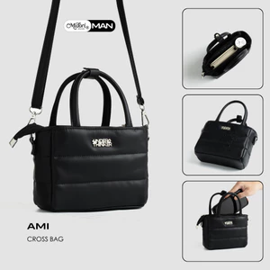 Túi Xách Da PU AMI Thời Trang Nam Nữ Có Dây Đeo Chéo Đựng Điện Thoại Đi Học Chơi | MIDORI FOR MAN