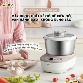 Máy trộn bột để bàn đa năng 5L BEAR DM-B50V1, 200W, Ủ- Nhào- Nhồi Bột Chống Dính , Bảo Hành 18 tháng
