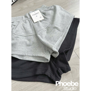 Quần Short Dáng Cánh Bướm Vải Nỉ Chân Cua - Phoebe Studio [THUN00013]