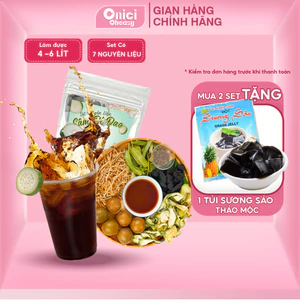 Set sâm bí đao hạt chia ONICI nguyên liệu nấu nước sâm giải nhiệt