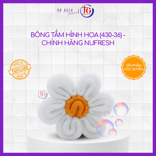 Bông Tắm Hình Hoa (430-36) - Chính Hãng Nufresh - Giao Màu Ngẫu Nhiên