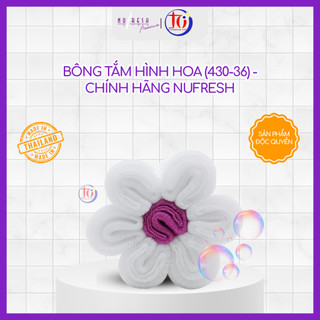 Bông Tắm Hình Hoa (430-36) - Chính Hãng Nufresh - Giao Màu Ngẫu Nhiên