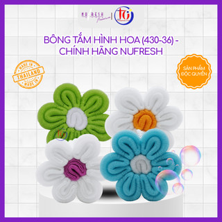 Bông Tắm Hình Hoa (430-36) - Chính Hãng Nufresh - Giao Màu Ngẫu Nhiên