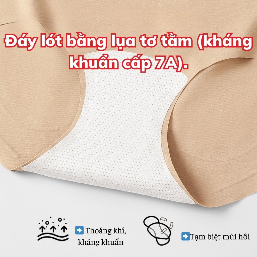 Quần lót định hình thon gọn vòng bụng nâng mông 3D gợi cảm co giãn linh hoạt đáy lót 10A LANIXA N699