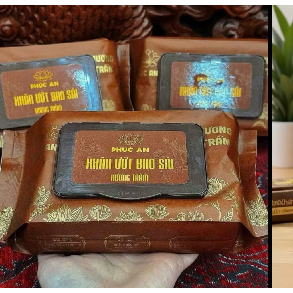 Khăn ướt bao sái ban thờ phúc tâm , mùi thơm nhẹ , bền ,dai. Siêu tiết kiệm