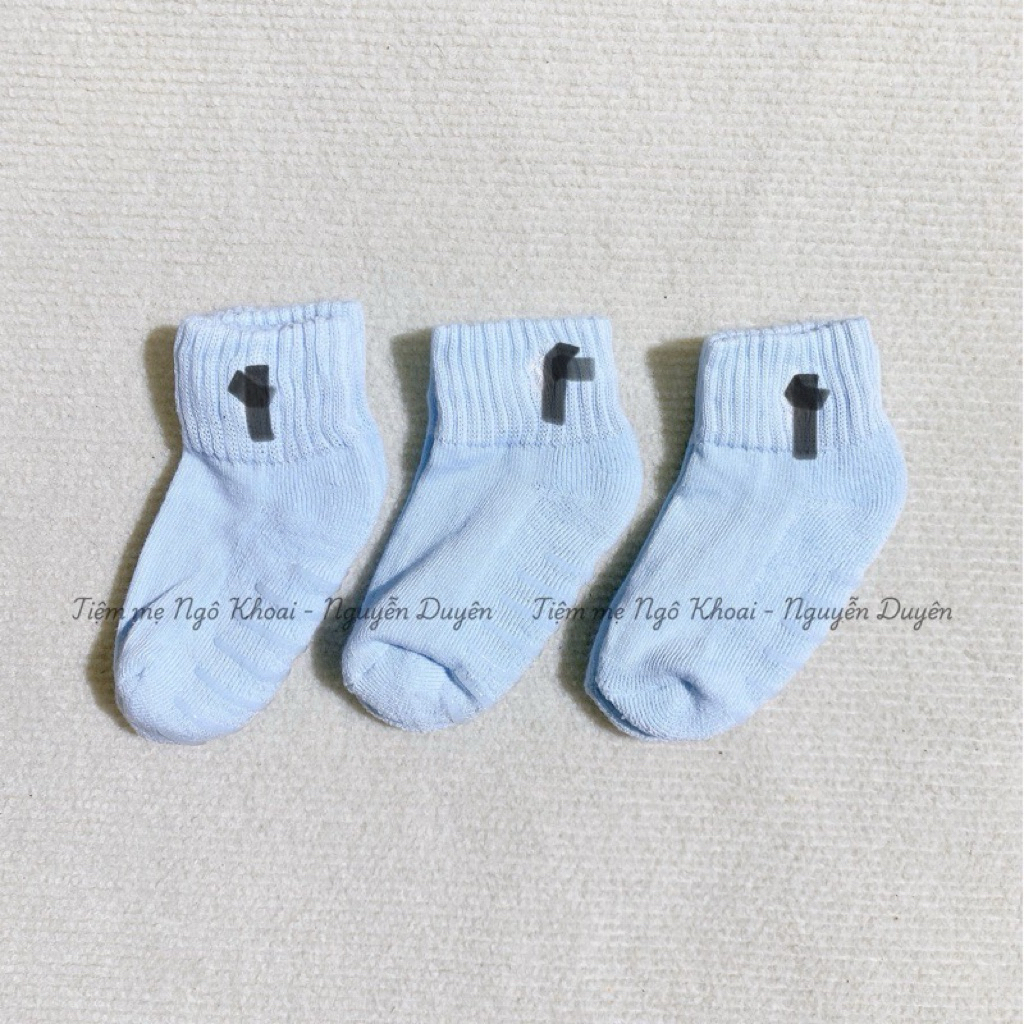 [MD179] 2-4Y  Set 3 đôi tất len xù Polo có đế chống trơn trượt giữ ấm cho bé yêu