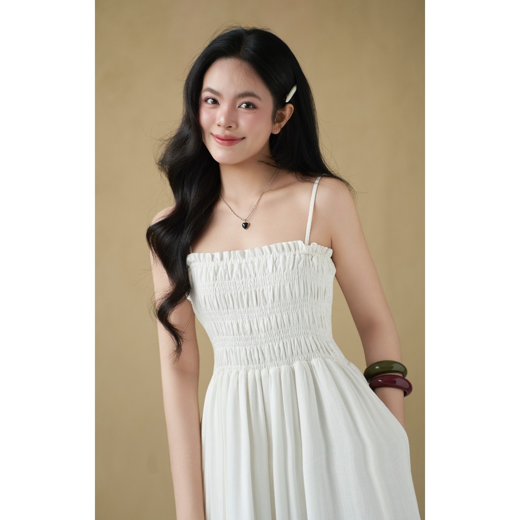 Đầm maxi 2 dây dáng dài Lerani Miều Est.2013 thanh lịch đi biển