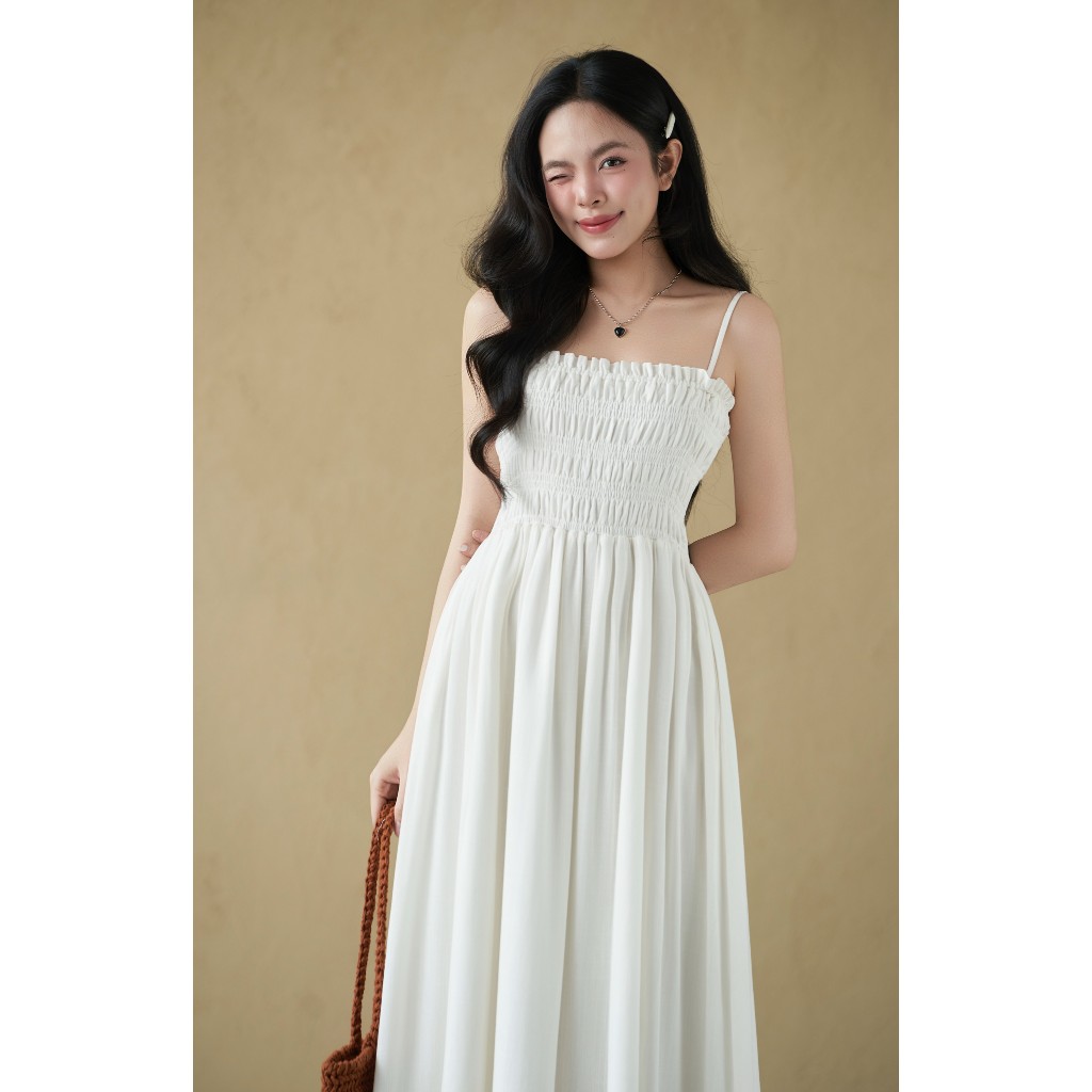 Đầm maxi 2 dây dáng dài Lerani Miều Est.2013 thanh lịch đi biển