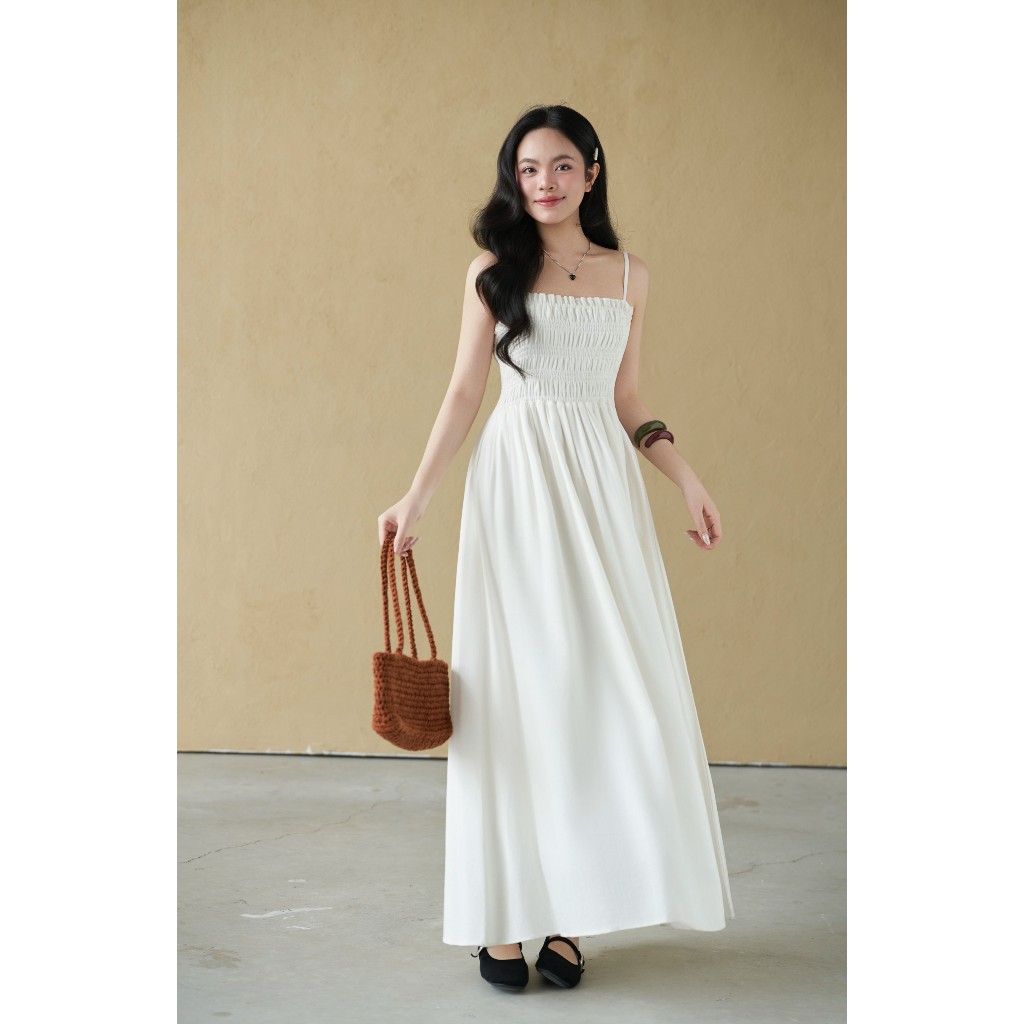 Đầm maxi 2 dây dáng dài Lerani Miều Est.2013 thanh lịch đi biển