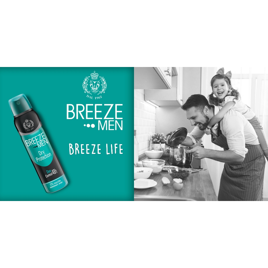[SIÊU ƯU ĐÃI BREEZE] Combo 3 Xịt Khử Mùi Nam Hương Nước Hoa Breeze Men Dry 150ml + Tặng 1 Breeze Squeeze