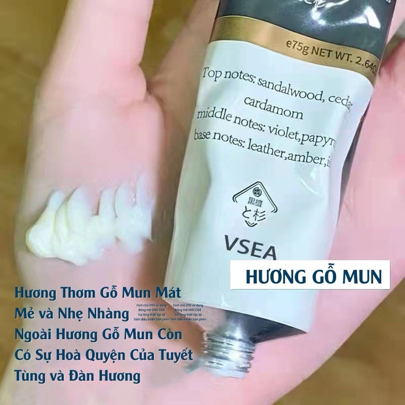 Kem Dưỡng Da Tay Hương Nước Hoa Quyến Rũ VSEA Dạng Tuýp Bằng Nhôm Cao Cấp Trẻ Hoá Làn Da