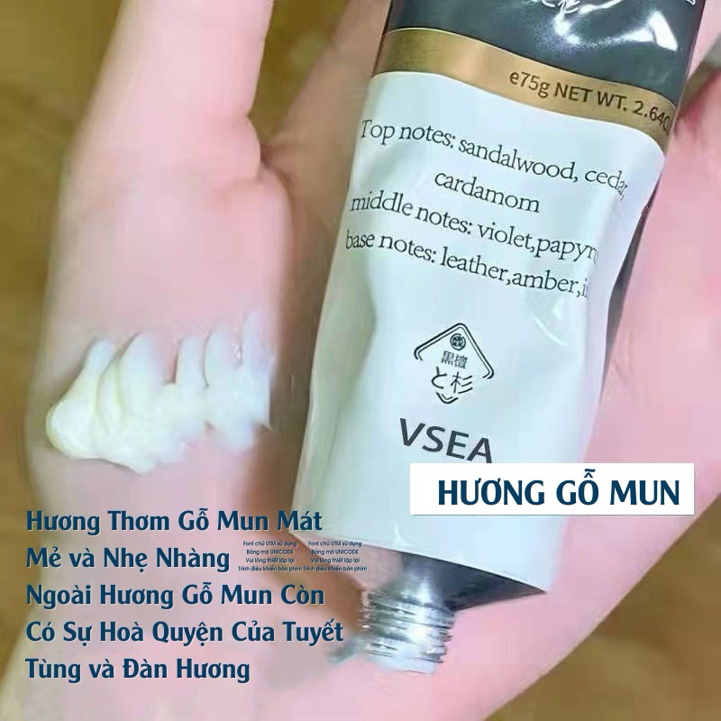 Kem Dưỡng Da Tay Hương Nước Hoa Quyến Rũ VSEA Dạng Tuýp Bằng Nhôm Cao Cấp Trẻ Hoá Làn Da