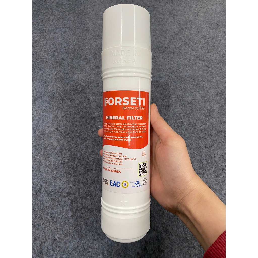 Lõi Chức Năng Mineral FORSETI Khoáng Đá Dạng Cắm Nhanh Chữ U Sản Xuất Tại Hàn Quốc