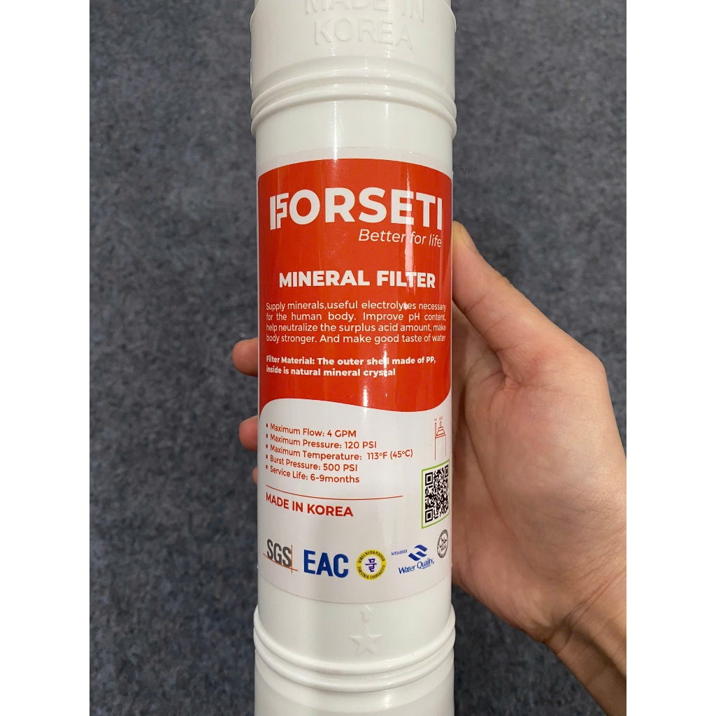 Lõi Chức Năng Mineral FORSETI Khoáng Đá Dạng Cắm Nhanh Chữ U Sản Xuất Tại Hàn Quốc