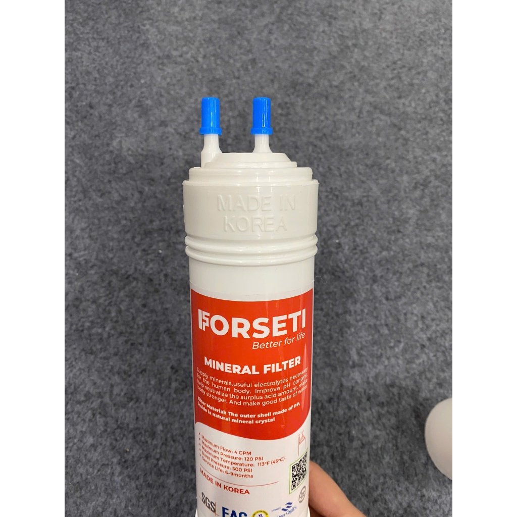 Lõi Chức Năng Mineral FORSETI Khoáng Đá Dạng Cắm Nhanh Chữ U Sản Xuất Tại Hàn Quốc