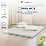 Topper Mate Ru9 Cao Cấp 5cm | Topper Foam Trải Sàn| Chất Liệu Foam Nâng Đỡ Vững Chắc | Màu Xám | Đủ Kích Thước — ảnh 2