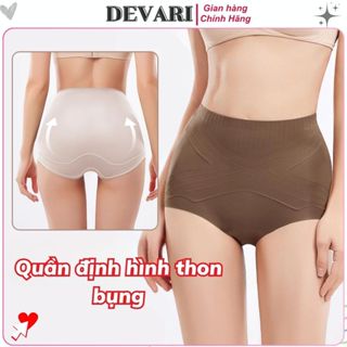 Quần lót nữ su đúc cạp cao định hình thon eo nâng mông 3D tự nhiên co giãn êm ái gợi cảm DEVARI N699
