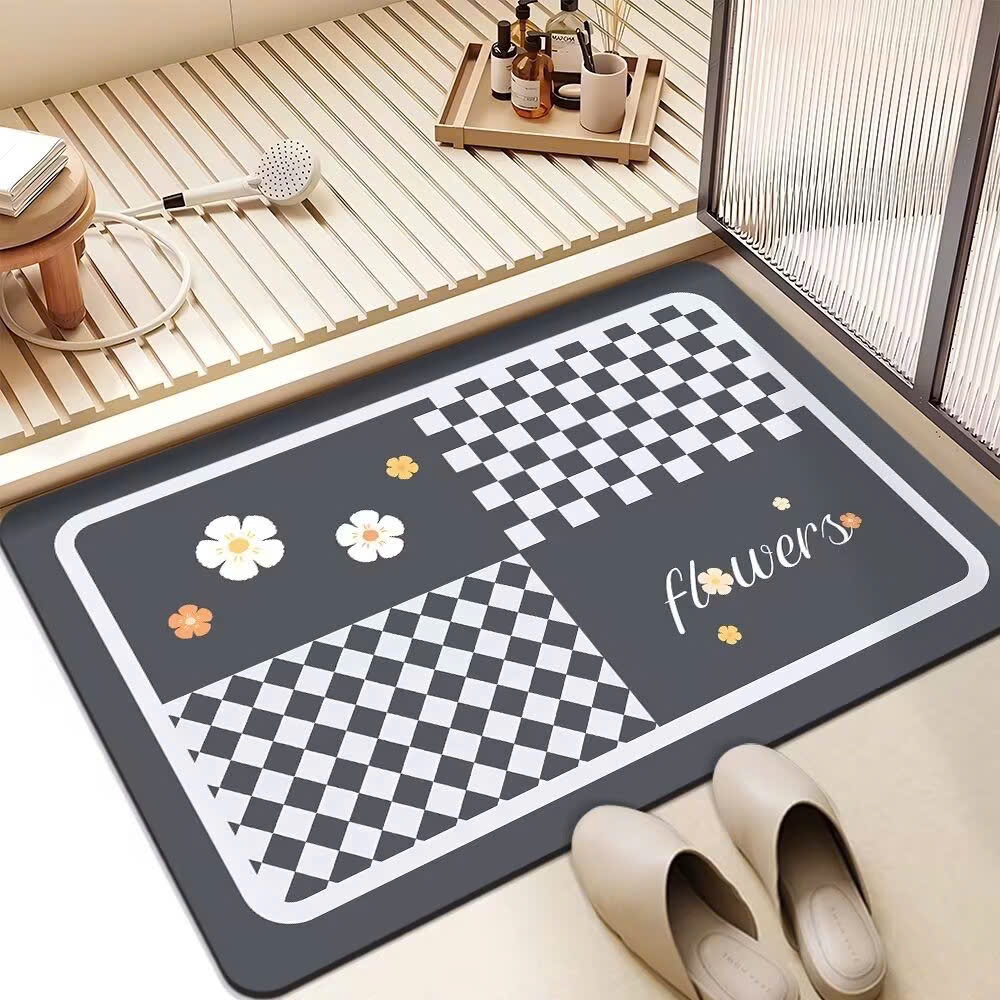 (Quà Tặng Bất Kỳ)Thảm Chùi Chân Silicon Memminbedding Luxury Siêu Thấm Nước, Mềm, Êm, Chống Trượt