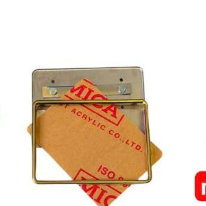 Ốp biển số xe máy xe điện lỗ đa năng Inox trắng,7 màu, carbon, vàng Meca đài loan siêu bền siêu trong hàng chất lượng