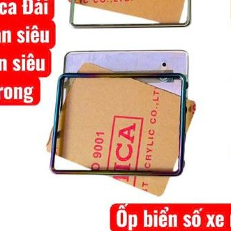 Ốp biển số xe máy xe điện lỗ đa năng Inox trắng,7 màu, carbon, vàng Meca đài loan siêu bền siêu trong hàng chất lượng