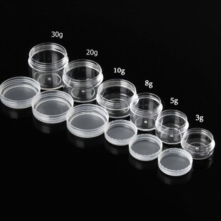 (SET 3) HŨ NHỰA TRONG SUỐT Có Nắp Đậy Dùng Để Chiết Mỹ Phẩm(C17)Nhiều Kích Cỡ Đem Đi Du Lịch,Công Tác,Thể Thao Tiện Lợi