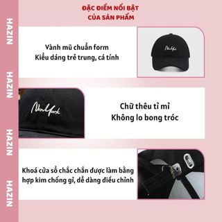 Mũ Lưỡi Trai Nam Nữ New York Basic Phối Rách Cá Tính, Nón Kết Thời Trang Đẹp Unisex Phom Cứng Trẻ Trung