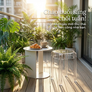 Ghế nhựa trong suốt, ghế trang trí, ghế ăn, bền đẹp, có thể xếp chồng lên nhau nhiều màu sắc