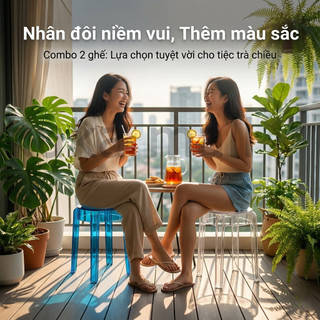 Ghế nhựa trong suốt, ghế trang trí, ghế ăn, bền đẹp, có thể xếp chồng lên nhau nhiều màu sắc
