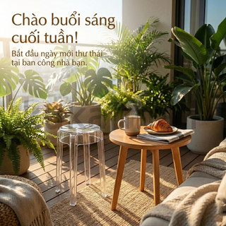 Ghế nhựa trong suốt, ghế trang trí, ghế ăn, bền đẹp, có thể xếp chồng lên nhau nhiều màu sắc